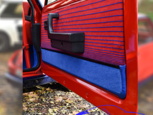 Garniture de porte Renault 5 Turbo tissu orignine bas de porte moquette T1 R5T