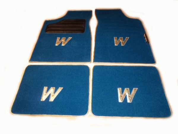 Renault Clio Williams set sur tapis sur-tapis moquette bleu W or