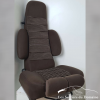 Housse de siège pétale Renault Alpine A310 V6 en tissu marron chocolat et marron rayé beige
