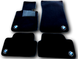 BMW BM serie série 1 sur tapis sur-tapis moquette noir