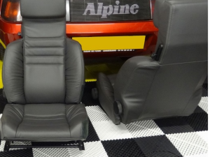 Renault Alpine V6 GT V6GT garniture de siege siège cuir noir