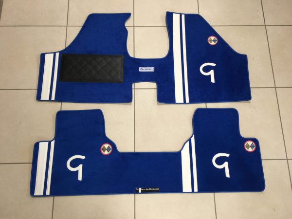 Renault 12 R12 Gordini tapis personnalisés personnalisé bleu