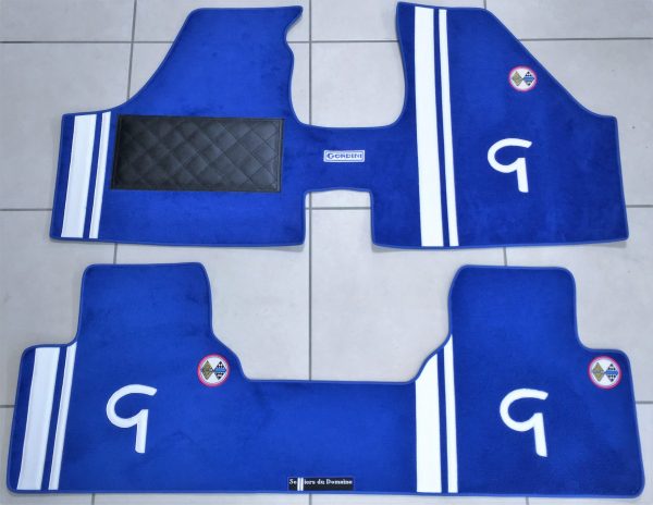 Renault 12 R12 Gordini tapis personnalisés personnalisé bleu