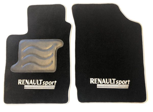 Renault sport Clio 2RS 2 RS tapis sur-tapis sur noir selliers du domaine