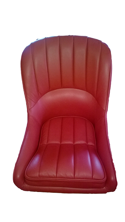 MJ Matra Djet red leather bucket seat