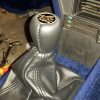 Renault Alpine apple sheath lever gear black leather