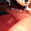 Gaine de levier de vitesse simili Alpine Renault moquette rouge