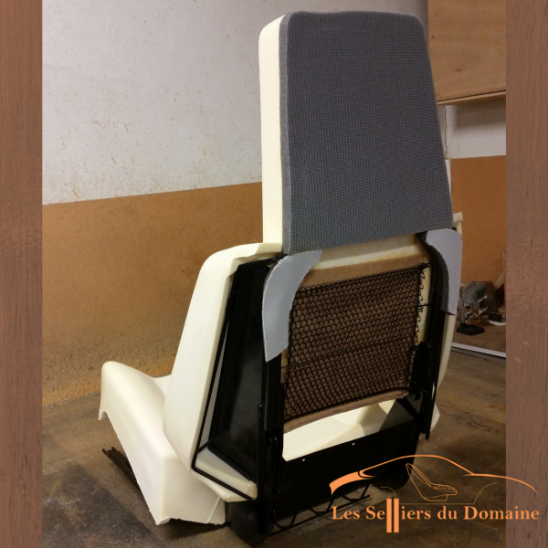 Mousse de siège Renault 5 Turbo : Composition: assise, fond d'assise, dossier latéral et haut de dossier.