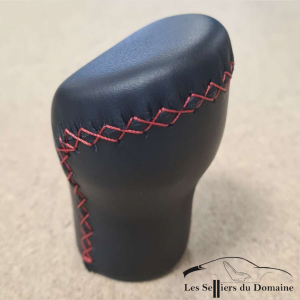 Re-trimming the leather V6GT- GTA pommel with red stitch