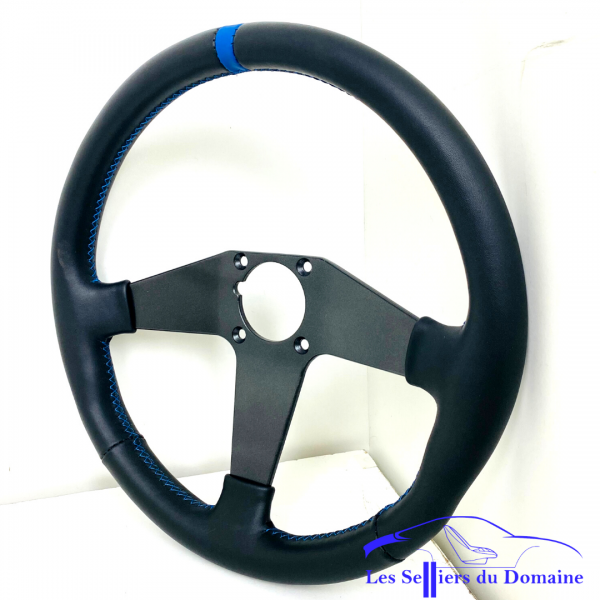Garnissage du volant V6GT GTA avec bague repaire bleu et fil bleu