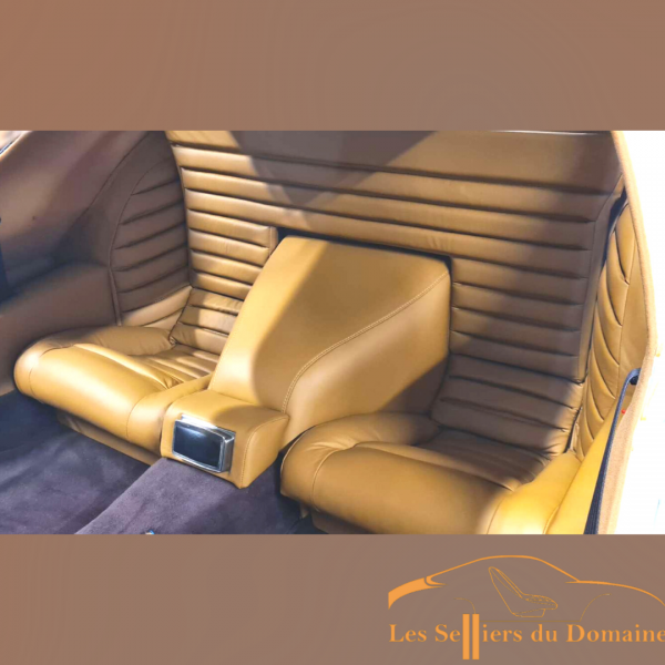 Housse de siège arrière banquette Alpine A310 4 cylindres en cuir beige