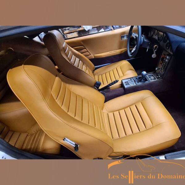 Front seat cover Alpine A310 4cylinder in beige leather