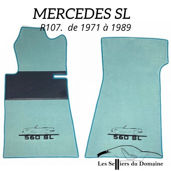 Sur tapis Mercedes SL