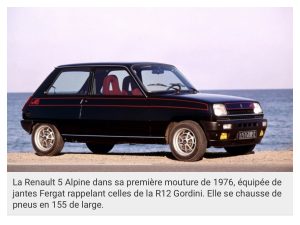 Renault 5 Alpine Phase 1