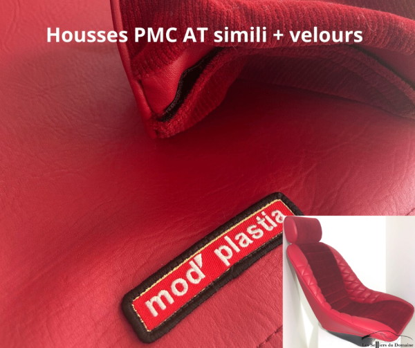 Paire de housses sièges PMC AT Rouge Rubis