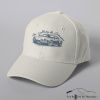 Casquette Alpine Beige et logo bleu nuit