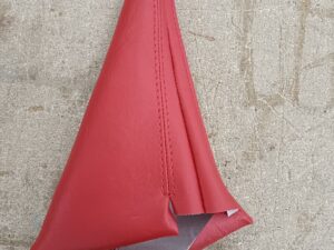 Gaine de levier de vitesse simili rouge
